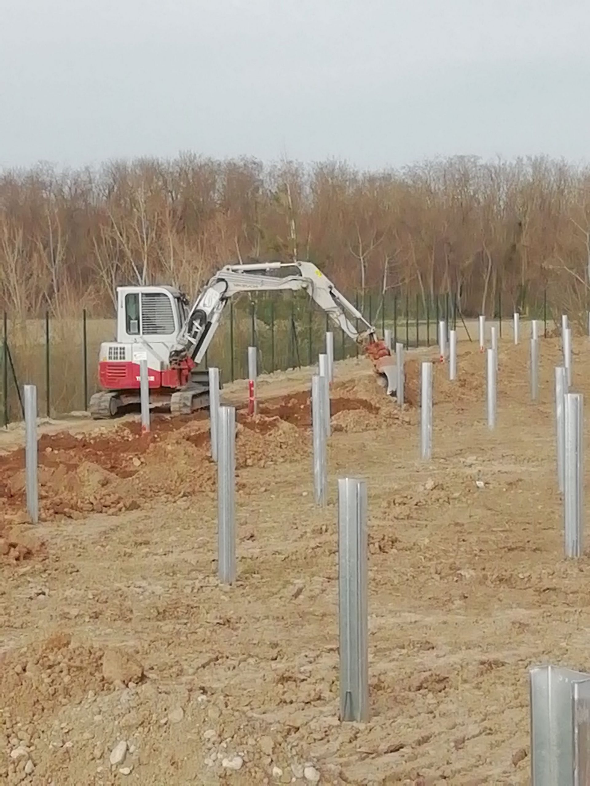 Pose de réseaux secs à Wittenheim Rixheim